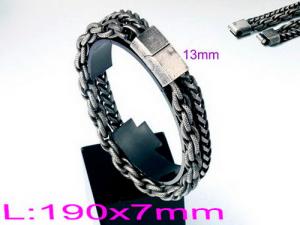 Stainless Steel Bracelet(Men) - KB135795-D