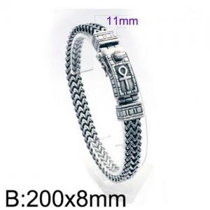 Stainless Steel Bracelet(Men) - KB135826-D