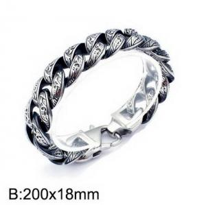 Stainless Steel Bracelet(Men) - KB135833-D