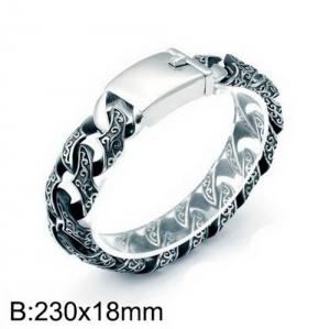 Stainless Steel Bracelet(Men) - KB135836-D