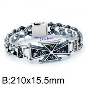 Stainless Steel Bracelet(Men) - KB135837-D