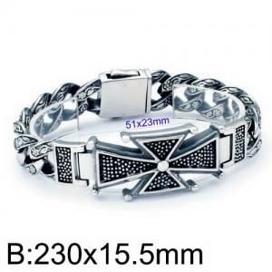 Stainless Steel Bracelet(Men) - KB135838-D
