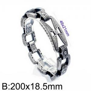 Stainless Steel Bracelet(Men) - KB135840-D