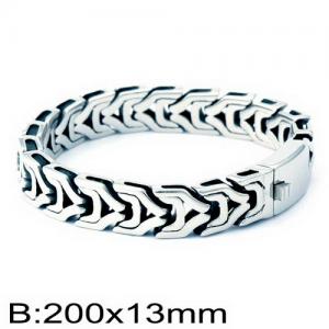 Stainless Steel Bracelet(Men) - KB135852-BD