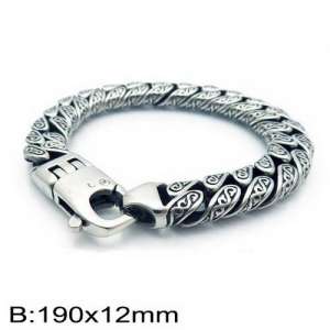Stainless Steel Bracelet(Men) - KB135856-BD