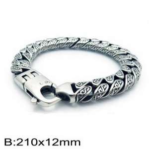 Stainless Steel Bracelet(Men) - KB135857-BD
