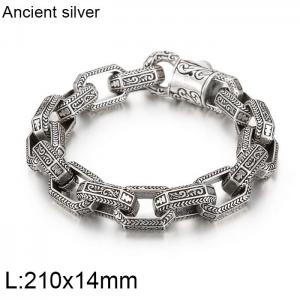 Stainless Steel Bracelet(Men) - KB135867-BD