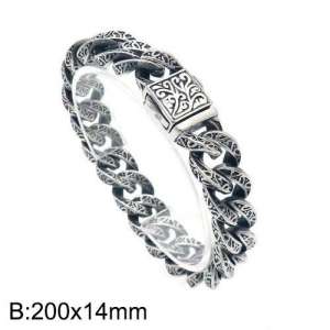 Stainless Steel Bracelet(Men) - KB135870-BD
