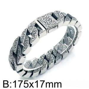 Stainless Steel Bracelet(Men) - KB135875-BD