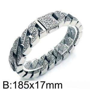 Stainless Steel Bracelet(Men) - KB135876-BD