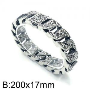 Stainless Steel Bracelet(Men) - KB135878-BD