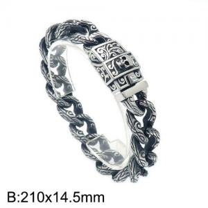 Stainless Skull Bracelet - KB135880-BD