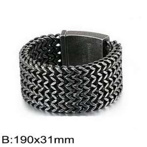 Stainless Steel Bracelet(Men) - KB135886-BD