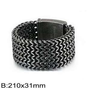 Stainless Steel Bracelet(Men) - KB135887-BD