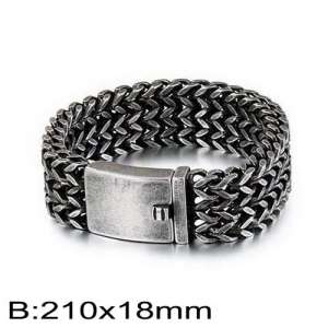 Stainless Steel Bracelet(Men) - KB135889-BD