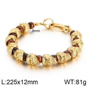 Stainless Skull Bracelet - KB135971-Z