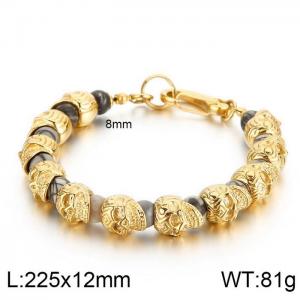 Stainless Skull Bracelet - KB135974-Z