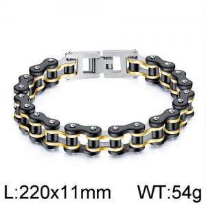 Stainless Steel Bicycle Bracelet - KB136399-WGTY