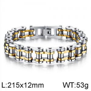 Stainless Steel Bicycle Bracelet - KB136423-WGTY