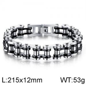Stainless Steel Bicycle Bracelet - KB136424-WGTY