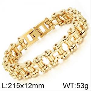 Stainless Steel Bicycle Bracelet - KB136425-WGTY