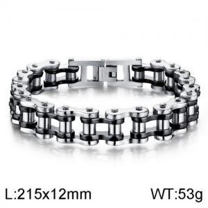 Stainless Steel Bicycle Bracelet - KB136467-WGTY