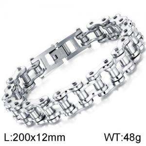Stainless Steel Bicycle Bracelet - KB136470-WGTY