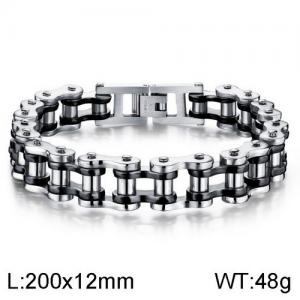 Stainless Steel Bicycle Bracelet - KB136472-WGTY