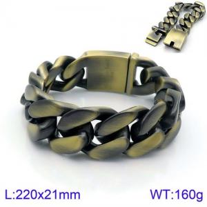 Stainless Steel Bracelet(Men) - KB136710-BD