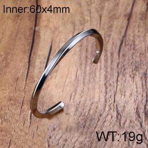 Stainless Steel Bangle - KB136769-WGSF