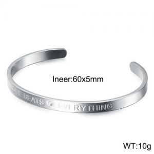 Stainless Steel Wire Bangle - KB137001-K