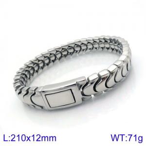 Stainless Steel Bracelet(Men) - KB137019-BDJX