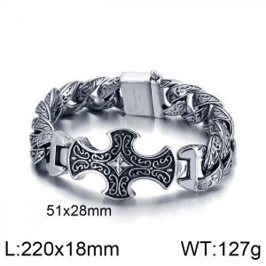 Stainless Steel Bracelet(Men) - KB137048-BDJX