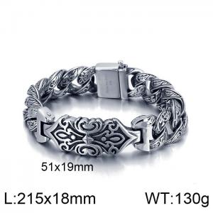 Stainless Steel Bracelet(Men) - KB137049-BDJX