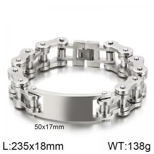 Stainless Steel Bicycle Bracelet - KB137066-KFC