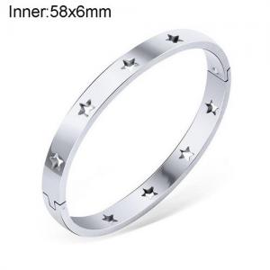 Stainless Steel Bangle - KB137213-WGLA