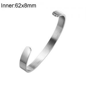 Stainless Steel Bangle - KB137263-WGLA