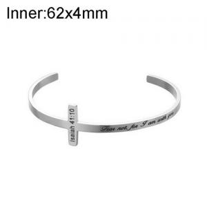 Stainless Steel Bangle - KB137312-WGLA