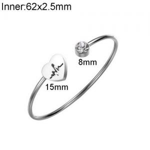 Stainless Steel Bangle - KB137314-WGLA