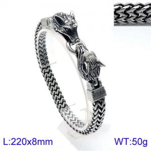 Stainless Steel Bracelet(Men) - KB137353-BDJX