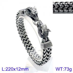 Stainless Steel Bracelet(Men) - KB137354-BDJX