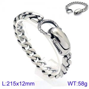 Stainless Steel Bracelet(Men) - KB137355-BDJX