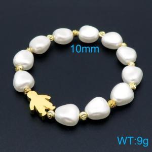 Stainless Steel Special Bracelet - KB137994-WH