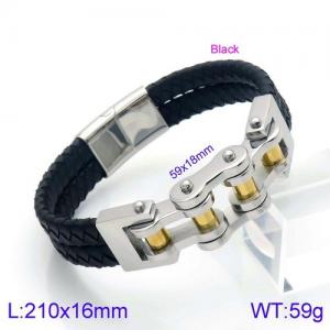 Stainless Steel Bicycle Bracelet - KB138028-KFC