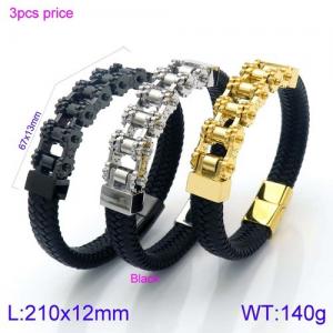 Stainless Steel Bicycle Bracelet - KB138033-KFC