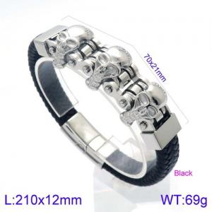 Stainless Steel Bicycle Bracelet - KB138039-KFC