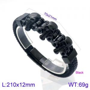 Stainless Steel Bicycle Bracelet - KB138040-KFC