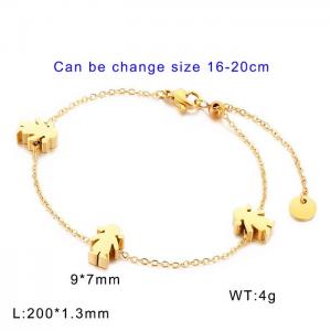 Boys and Girls Cartoon Character Children's Day Sweet Temperament Bracelet Gold-plating Bracelet - KB138253-GC