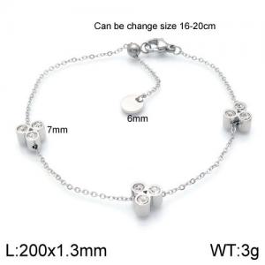 Stainless Steel Stone Bracelet - KB138266-GC