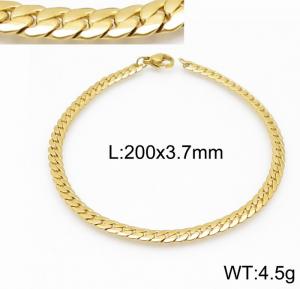 Stainless Steel Gold-plating Bracelet - KB138277-Z